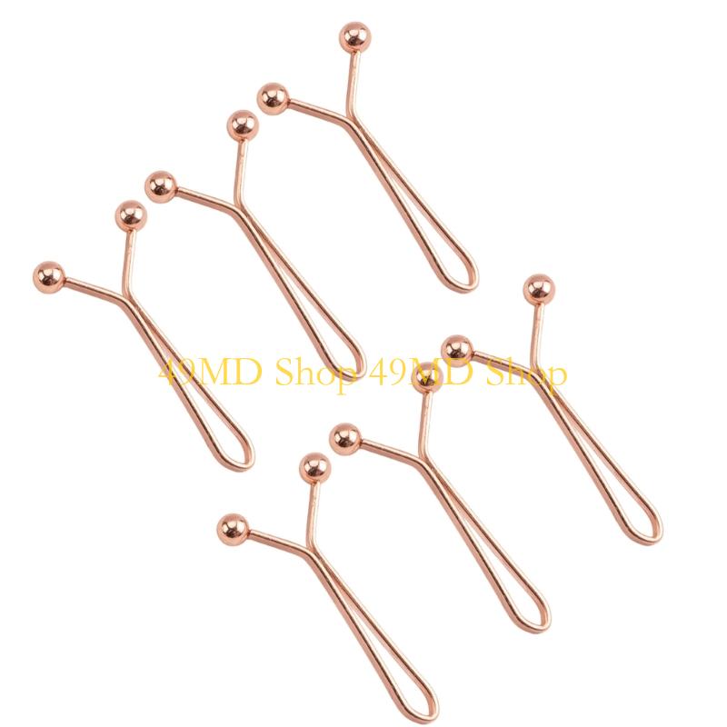 

49MD Hijab Pins Set of 6 Safety Clips for Women s Scarf and Headscarf Jewelry for Scarf and Headscarf Accessories розового золота