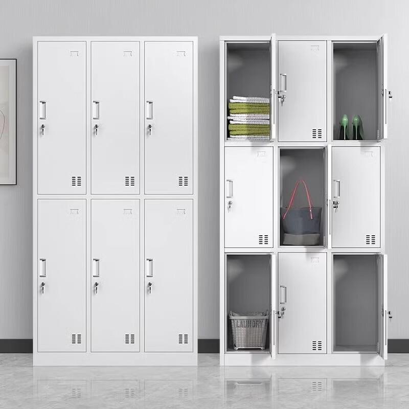 Jushi 10-Door Steel Storage Locker with Lock