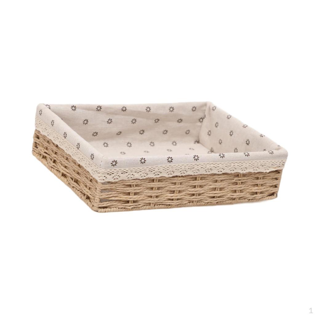 Handwoven Basket for Storage And Organization, Stackable Macrame Box Food Drinks