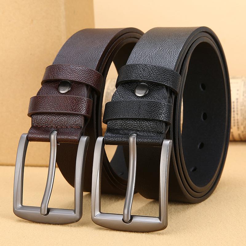 Men's TPU Retro Alloy Needle Buckle Fashionable Casual Business Trend Versatile Men Belt
