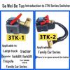 Universal Pure Copper Car Battery Disconnect Switch, 12V/24V for Positive/Negative Terminals - Ideal for Cars and Trucks.