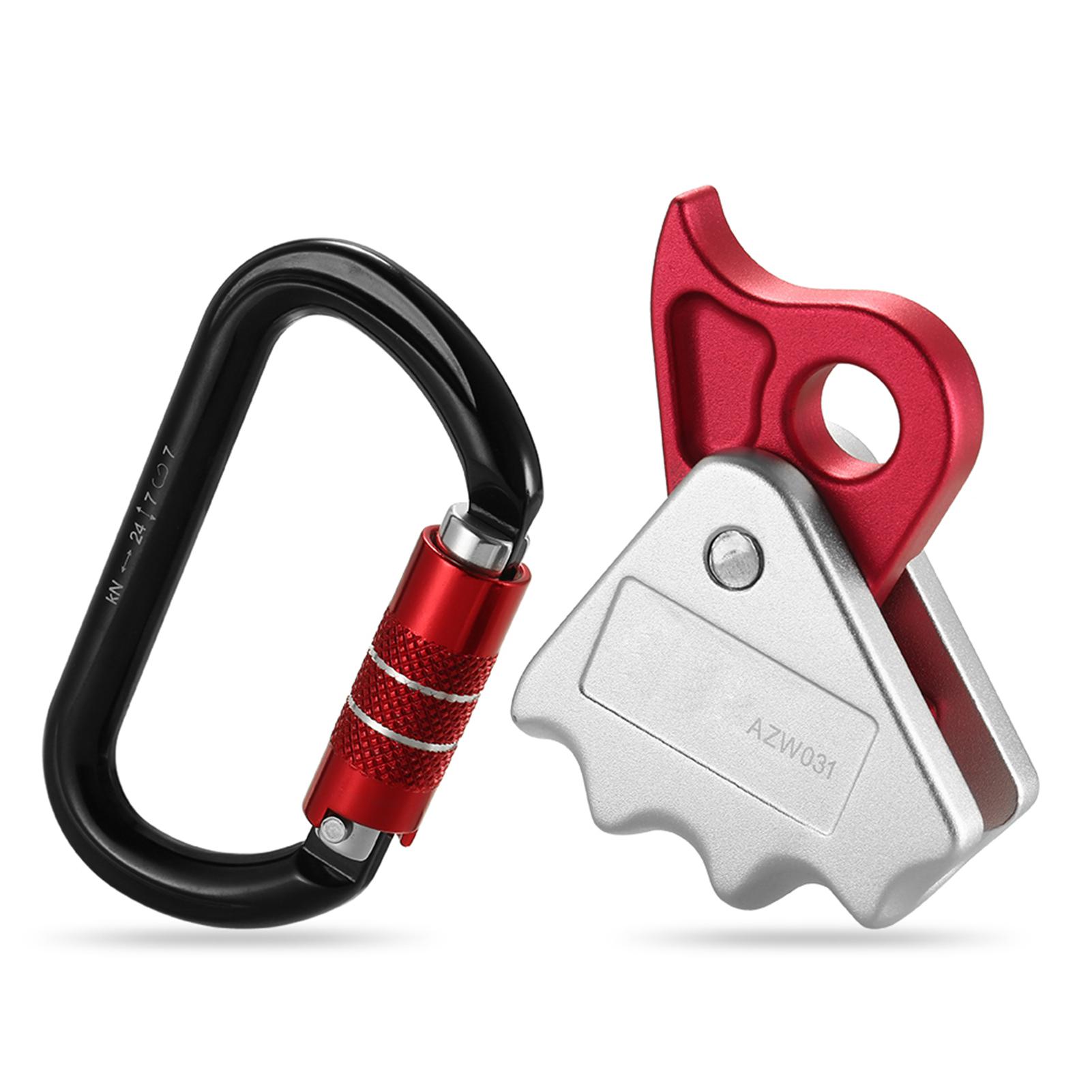 15KN Safety Rope Grab 24KN  Outdoor Mountain Climbing Outward Bound Training  Lanyard Grab Rope Grab Set