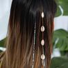 Ingemark 2 Stück/Set Strandmuschel Lange Quastenketten Kopfschmuck Haarschmuck Für Frauen Trendiger Reiskorn-Anhänger Haarschmuck Schmuck