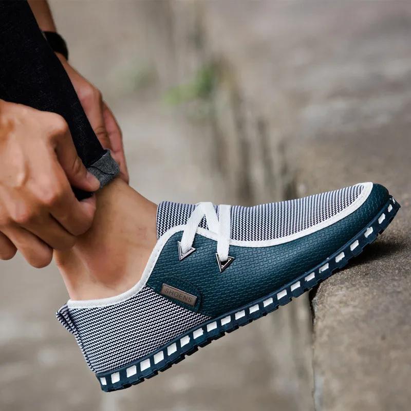 Hot Trendy Men Casual Shoes  Slip-on Comfortable Flat Men's Shoes Concise Lazy Basic Driving Male Shoes New Erkek Ayakkabı