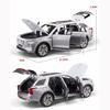 1/24 HONGQI E-HS9 SUV Legering New Energy Bilmodell Diecast Metal Leksaksfordon Bilmodell Simulering Ljud och ljus Barnpresenter