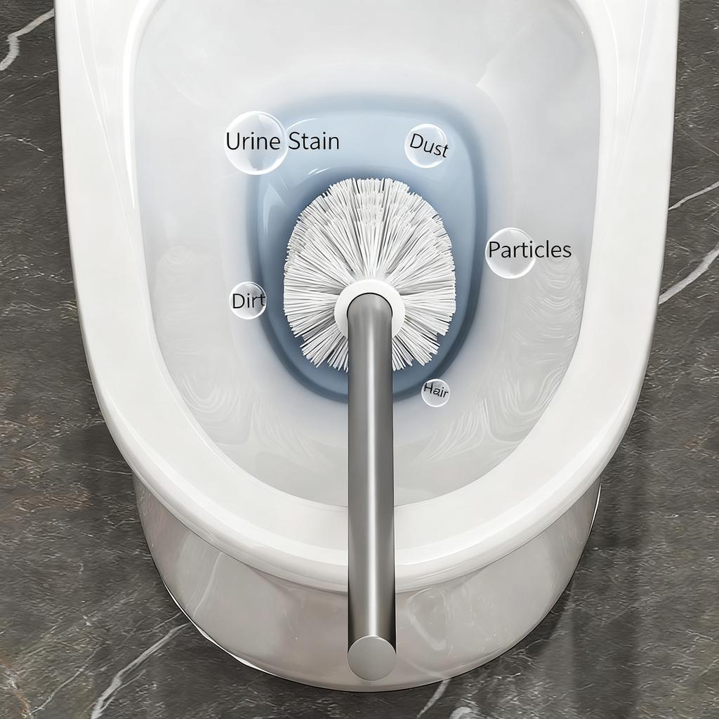 Badezimmer WC-Bürstenhalter Set Wandmontage Ohne Bohren WC-Becher WC-Reinigung Bürste Für Zuhause Badezimmer WC