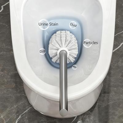 Bathroom Toilet Brush Holder Set Wall Mounted No Drill Toilet Cup Restroom Cleaning Brush For Home Bathroom Toilet