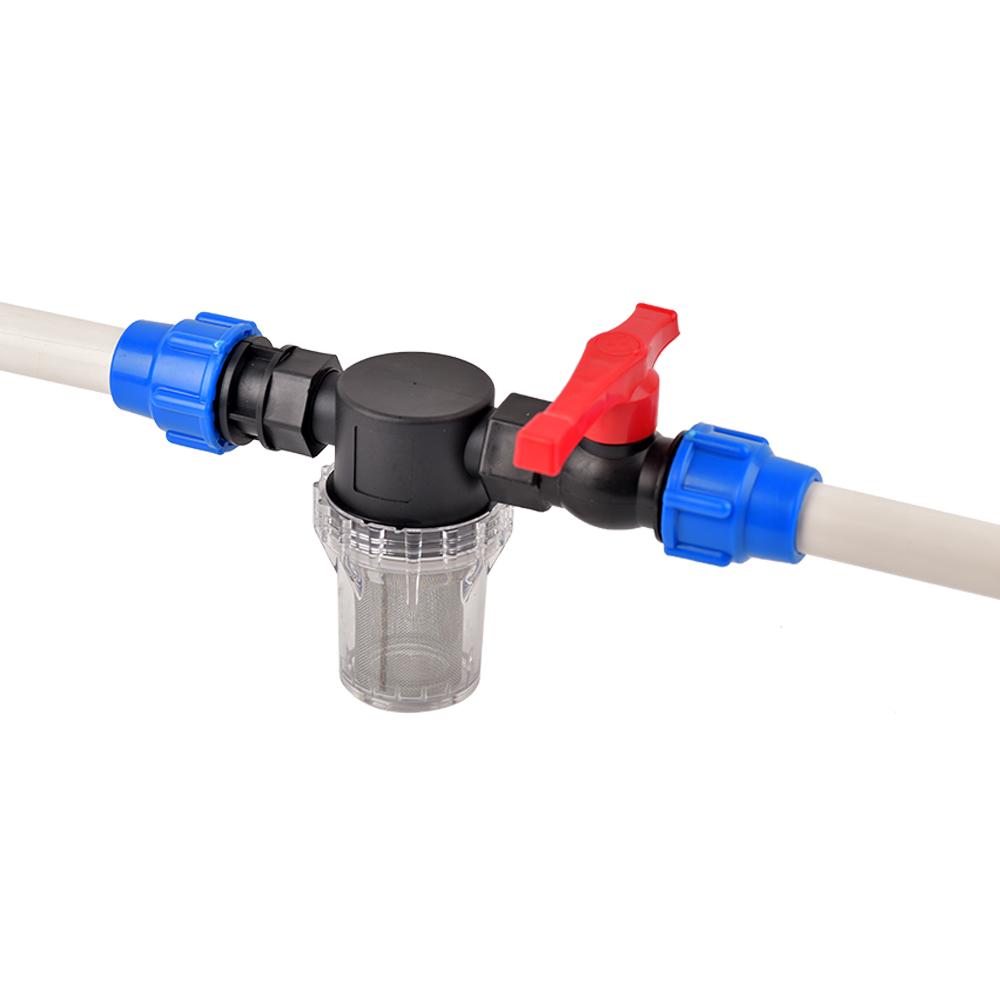 Plast PE Kranvatten Bevattningsvattenrör Snabbkoppling Ventil Invändig gänga till Rör 20mm 25mm 32mm 40mm 50mm 63mm