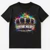 Colorful Paint Splash Crown Art Graphic Unisex T-shirt Tops Tees Unisex