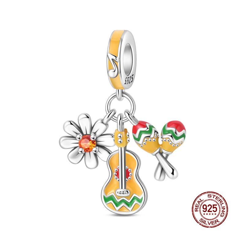 New In Original Charms Copper Party-Themed Food Models Charms Beads Fit 3Mm Original Bracelets Womens Diy Fine Jewelry Gifts