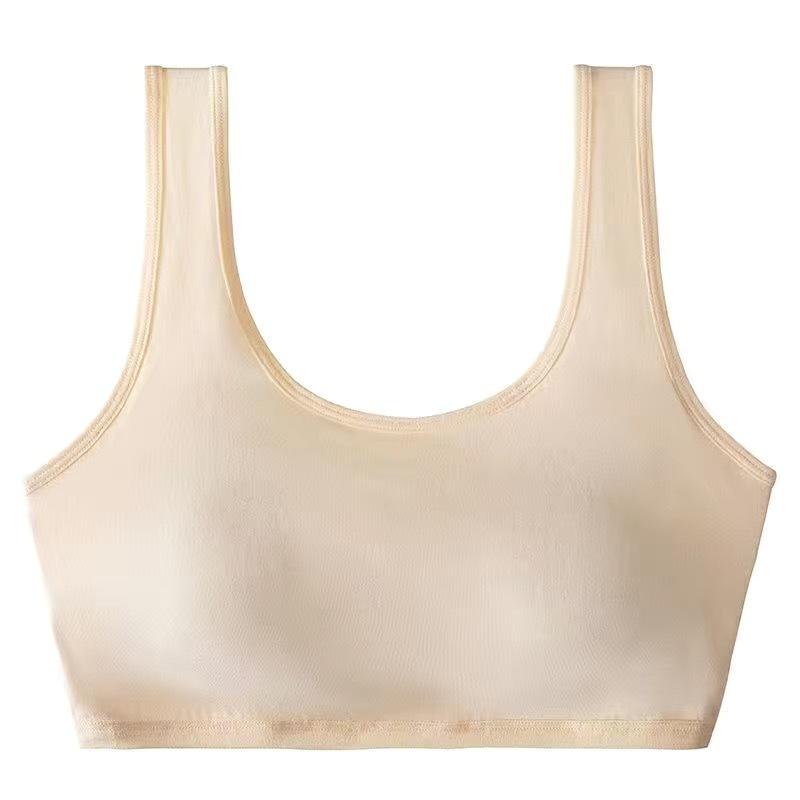 - Age underwear women's bra development period pure cotton junior high school students high school students Korean version sports tube top thin