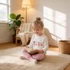 Girl Autumn Fashion Cotton Two Piece Set With Abstract Print For Kids