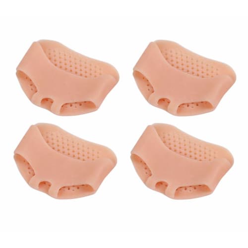Lumiele Mesh Foot Protection Pads with Gel Support Cushion for Corns, Calluses, and Blisters Prevention, Cracked Foot, and Shock Absorption, Set of 4