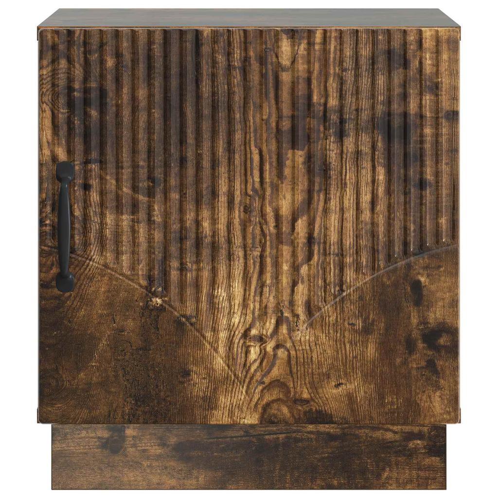 Nightstand Smoked Oak 43 x 34.5 x 47 cm Engineered Wood