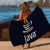 Логотип J-Javas Пляжное полотенце Цветные банные полотенца Для девочки Микрофибра Быстросохнущие На заказ Без песка Пляж Йога Спа Бассейн