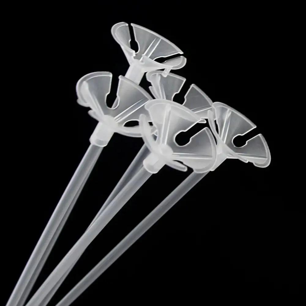 100pcs NEW Transparent Balloon Holder Multi-Purpose Reusable Balloon Display Sticks Durable Balloon Stick and Cup Party