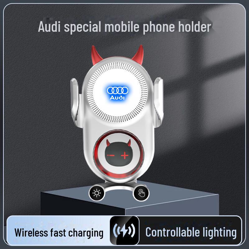 Wireless Charging Car Holder for A6LA4Q5LQ3: Auto-Clamping and Navigation
