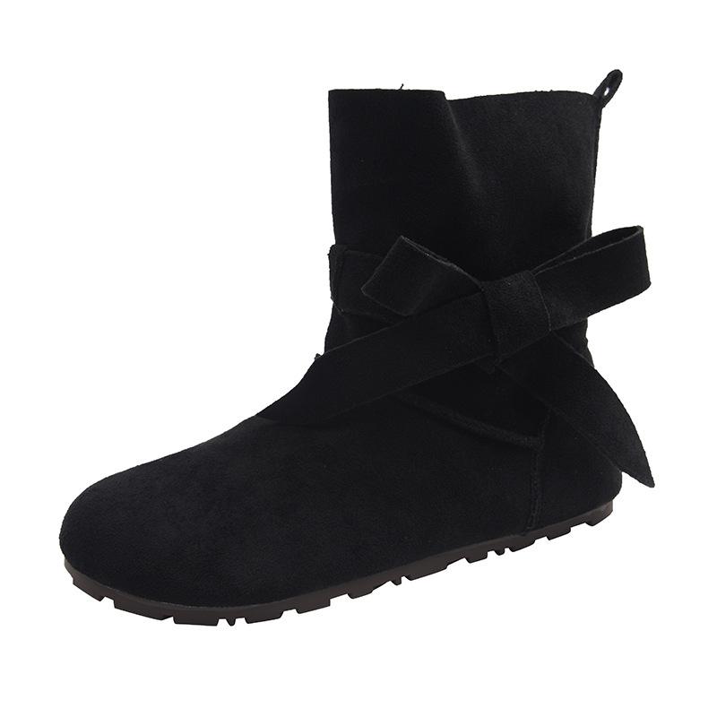 

Short boots 22 new summer popular retro fairy wind comfortable elegant beautiful Martin boots increased height 35 чёрный