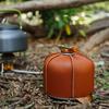 Flat Gas Tank PU Leather Sleeve Fuel Tank Protective Case Camping Stove PU Leather Cover for