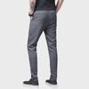 2023 Men's Loose Ice Silk Pants: Lightweight Korean-Style Trendy Summer Casual Straight Nine-Point Trousers.