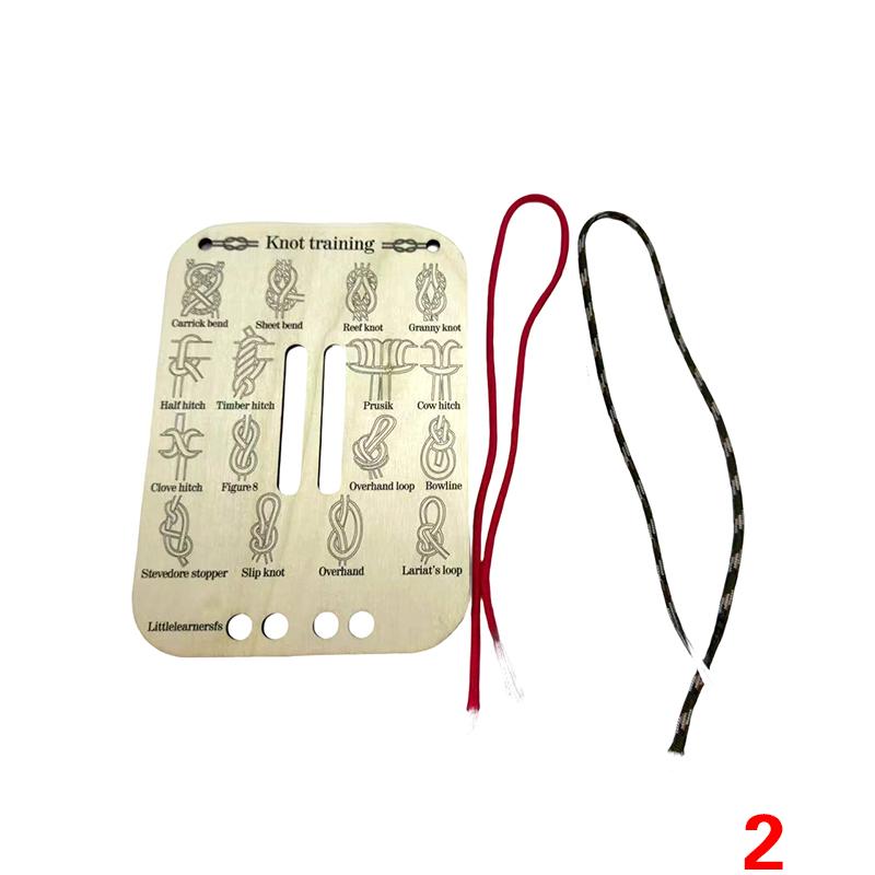 

Учебная доска для вязания узлов Многофункциональная Прочная Портативная Набор для практики вязания узлов из паракорда Для выживания на открытом воздухе Морские навыки