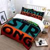 Be Strong Motivational Set Bedding Duvet Cover Set Duvet Cover Pillowcases  (1*Duvet Cover 2*Pillowcases, without duvet insert)