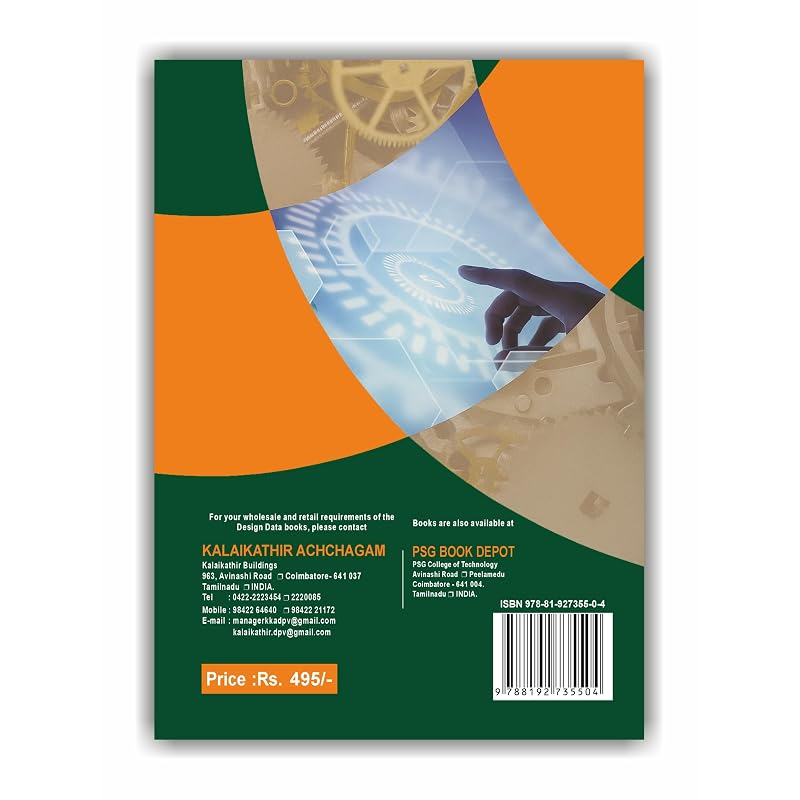Design Data: Data Book of Engineers by PSG CollegeKalaikathir Achchagam Coimbatore