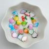 50Pcs New Cute Resin Mini Strawberry, Cherry, Mushroom Series Flat Back Manicure Parts Embellishments For Hair Bows Accessories
