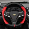 Car Steering-Wheels Cover 38cm 15in Leather For Chevrolet Cruze Malibu Sail Spark Captiva Equinox Trax/Tracker AVEO Lova Camaro xw2