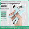 Adjustable Rubber-Coated Mechanical Hand Gripper for Men's Forearm and Hand Strength Training.