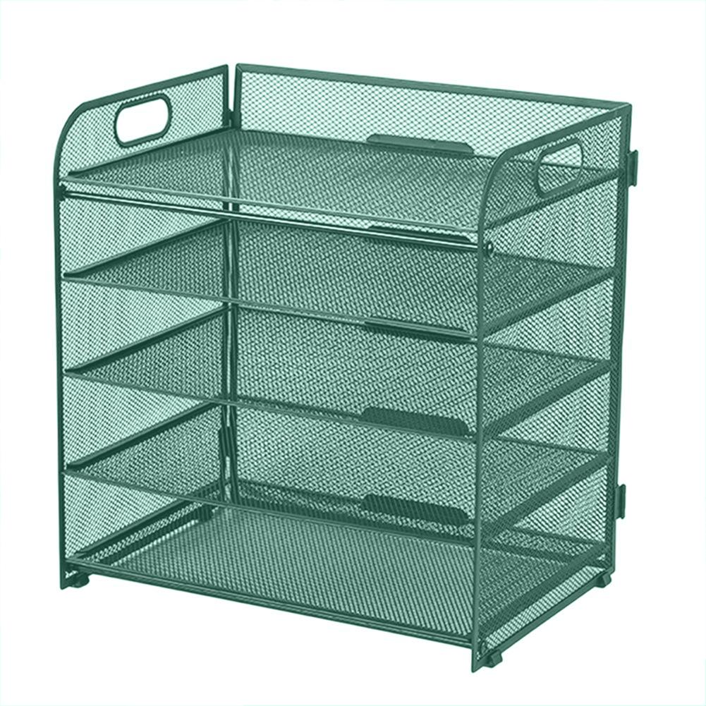 Efficiently Organize Your Documents with a Lightweight 5 Tier Metal Mesh Desk File Organizer Designed for Everyday Use