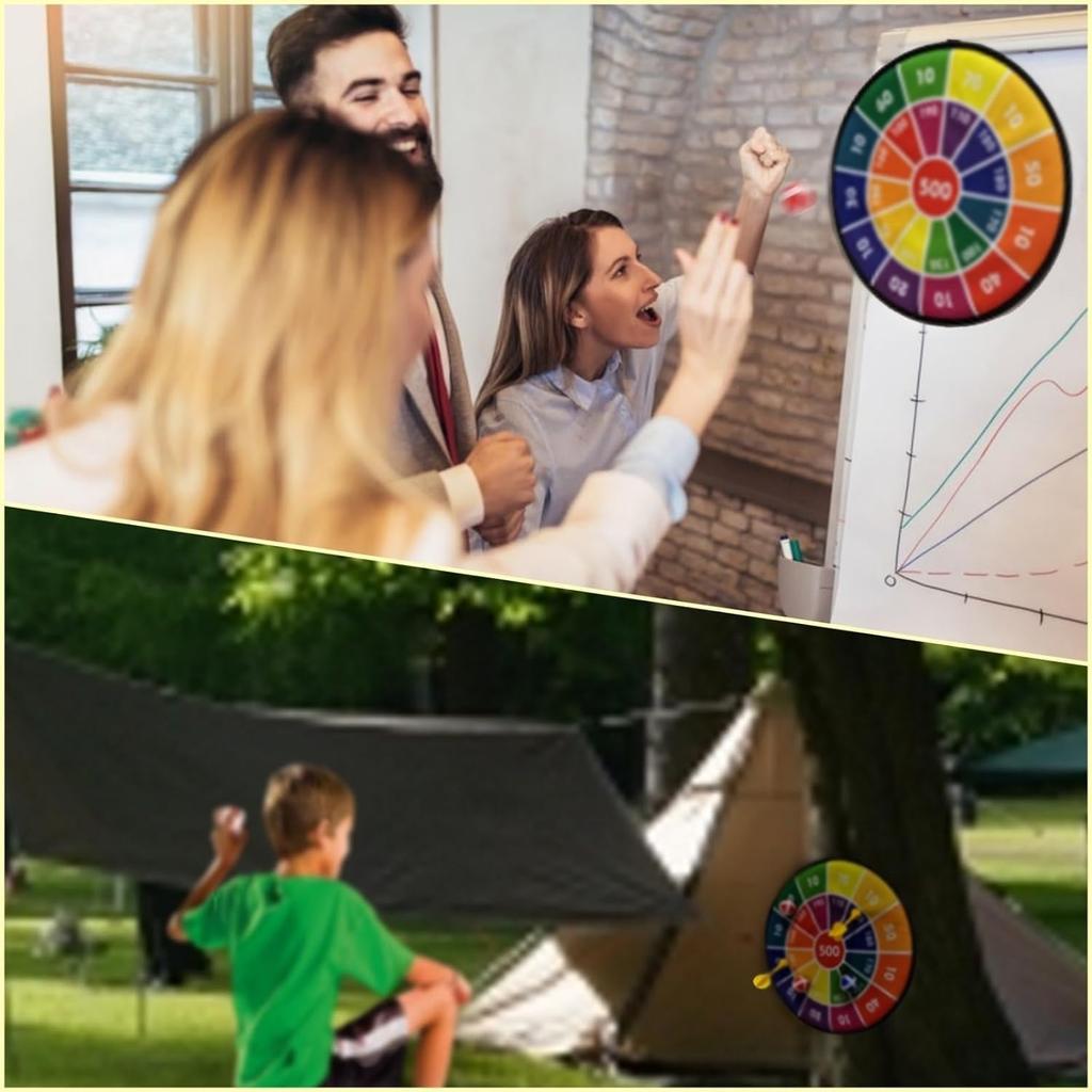 APOSITV Toy Ball Target with Darts, 8 Balls, Safe for Indoor and Outdoor Use, Large Size