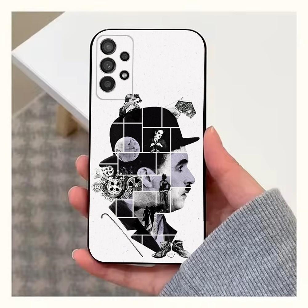 Funny Master C-Chaplins Phone Case For Samsung S25,S24,S23,S22,S20,S21,S10,Ultra,Plus,Lite,FE,Soft Silicone Black Cover