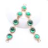 1 piece of multi-color side 115mm rhinestone shoe buckle clothing bikini chain DIY beach flip flops clothing decoration chain