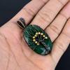 Emerald Pendant, 999 Copper Wire Wrapped Pendant Gemstone Jewelry, Handmade Pendant Amazing Jewelry, Gift For Her