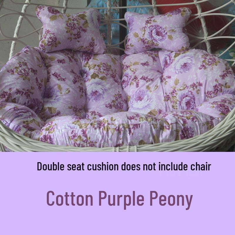 Double Hammock Hanging Chair Cushion - Thick, Washable Rattan Chair Cover for Autumn