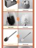 Space Aluminum Wall-Mounted Toilet Brush Set - No Dead Angle, Punch-Free Cleaning Solution