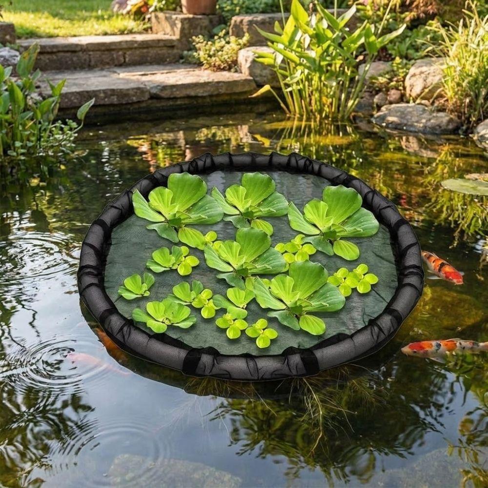 Feinmaschiges schwimmendes Insel-Pflanzenschutznetz Polyester Wasserpflanzenkorb Wasserelemente