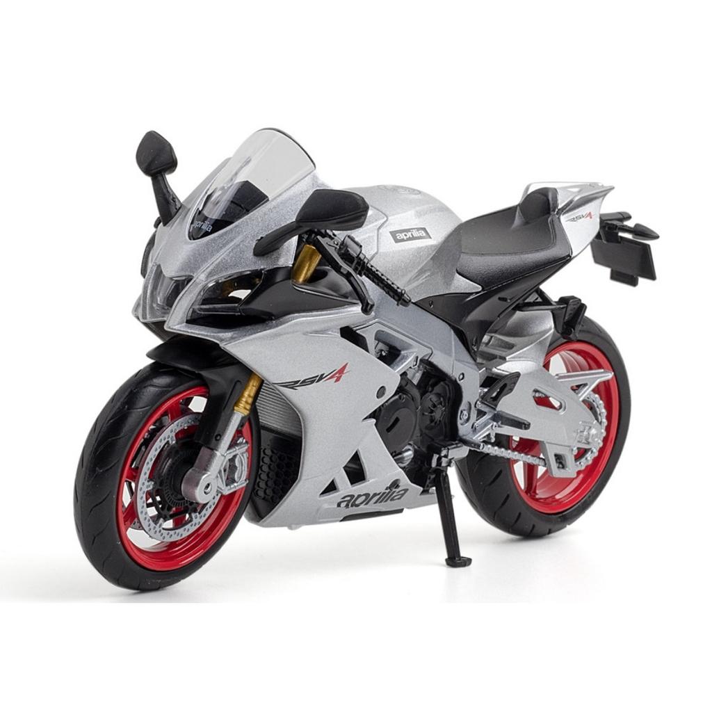 1/12 Aprilia RSV4 Alloy Racing Motorcycle Model Diecast Metal Street Cross-country Motorcycle Model Simulation Children Toy Gift