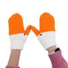 1Pair Cute Funny Goose Knitted Gloves For Women Winter Fleece-Lined Thickened Double-Layer Warm Coldproof Gloves