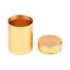 Mini Portable Aluminum Alloy Sealed Jar Travel Moisture-Proof Solid Color Nut Candy Food Storage Container Tea Can