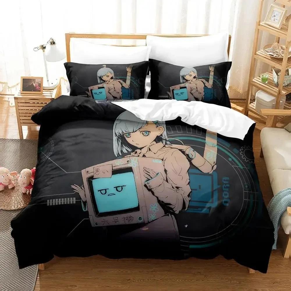 Cytus II Zestaw pościeli Pojedynczy Bliźniak Pełny Queen King Size Zestaw do łóżka Sypialnia dla dorosłych Dzieci Zestawy poszewek na kołdrę Druk 3D Anime Zestaw prześcieradeł