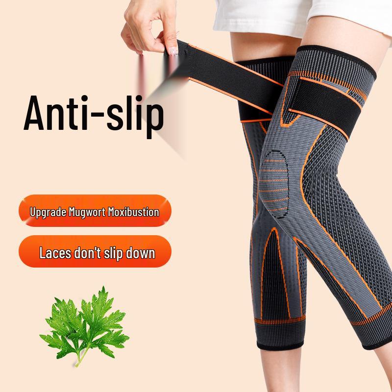 Mugwort Anti-Slip Knee Pads: Warmth & Cold Protection for Elderly