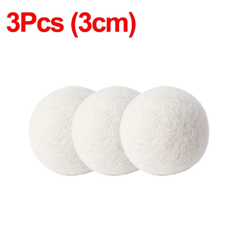 6Pcs Reusable Wool Dryer Balls Clothes Softener Laundry Fleece Dryer Ball Kit Home Clothes Dryer Washing Machine 34567Cm