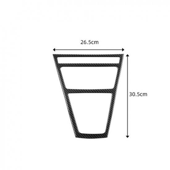 Carbon Fiber Car Center Gear Shift Big Frame Cover For BMW X3 E83 2004-2010 LHD