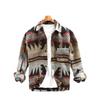 Men's Vintage Floral Thick Flannel Long Sleeve Shirt Jacket