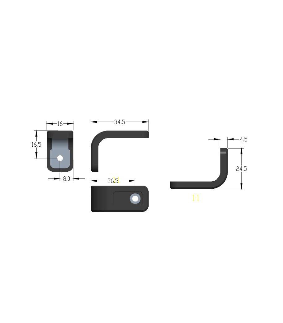 Industrial Silicone Rubber Corner Protector with Metal Core for Reinforced Machines and Notebooks