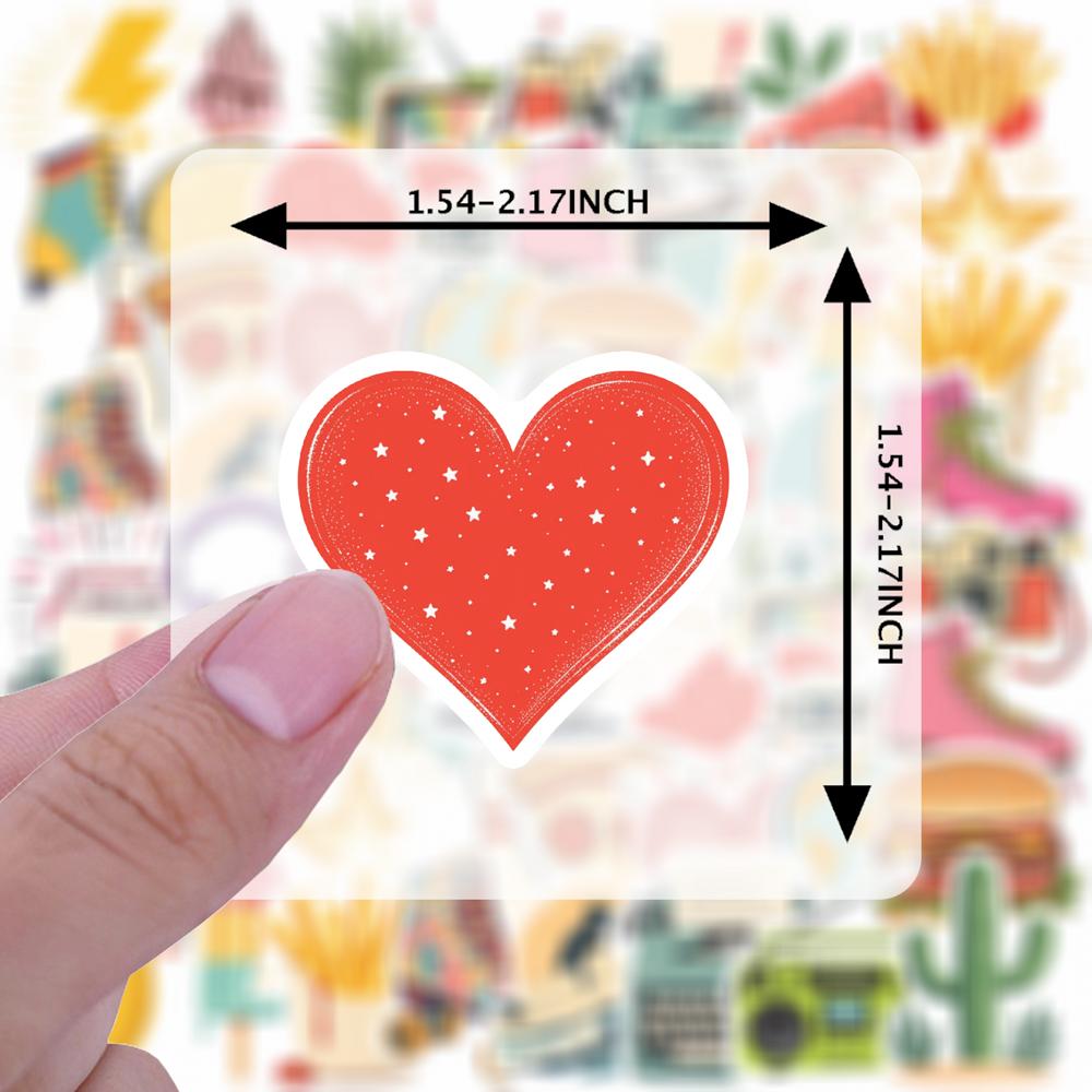 35pcs-100pcs Playful Retro Decals Retro Food Stationery Stickers Funny Stickers For Laptop Phone Car Sticker