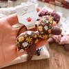 Cute Floral Mushroom Hair Rope Ring Children Gift Baby Girl Kid Elastic Hair Rubber Band Accessories Headdress Headwear Ornament