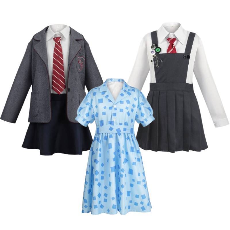 Matilda Cosplay Kostüm Für Kinder Aus Polyesterstoff Für Rollenspiele Und Mottopartys